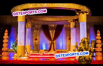 Wedding Crystal Fiber Mandap