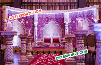 Royal Fiber Pillar Wedding Stage
