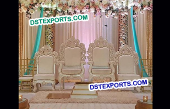 Wedding Designer Wooden Mandap Chairs