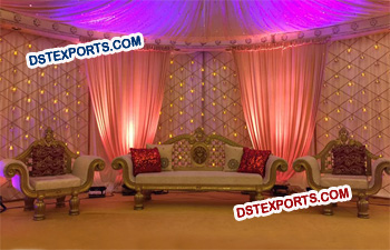 Wedding Wooden Carved Sofa Sets