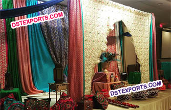 Embroided Backdrop Wedding  Decoration
