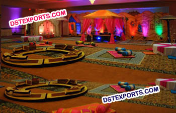 Indian Style Sangeet Mehandi Decorations