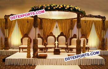 Modern Style Wood Mandap