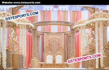 Attractive Crystal Wedding Mandap