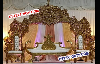 Heavy Carved Fiber Wedding Stage