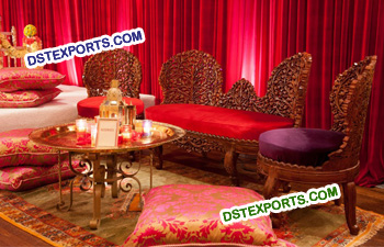 Bold Moroccan Decor Theme Wedding Sofa Set
