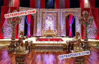 Rajwada  Indian Wedding Stage Decoration Frames