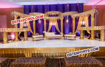 Beautiful Pakistani Wedding Reception Stage
