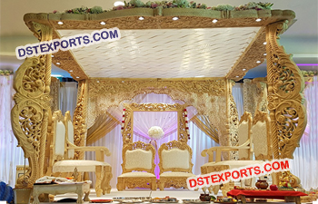 Stylish Wedding Wooden Mandap