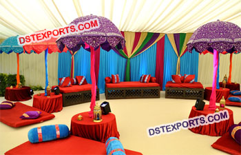 Arabian Theme Mehandi Stage Decoration