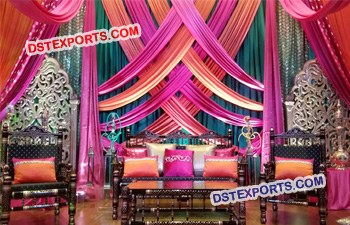 Asian Mehandi Stage Decoration