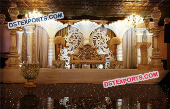 Beautiful Fiber Carved Wedding Stage