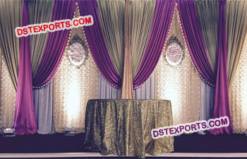 Reception Stage Backdrop Decoration