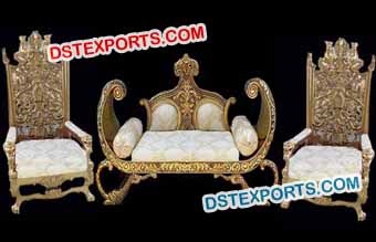 Royal Carved Sofa Set for Marriage