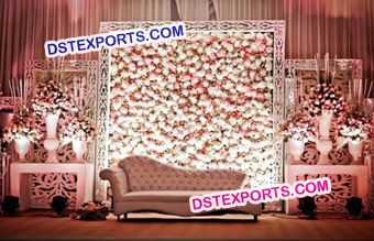 Wedding Stage Flower Back Wall