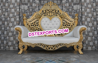 Wedding Golden Elegant Couple Sofa