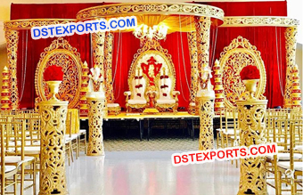 Fiber Indian Wedding Decoration Mandap