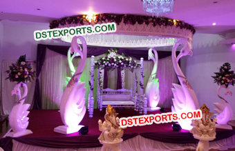 South Indian Wedding Swan Mandap