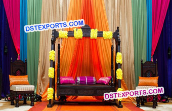 Muslim Wedding Antique Jhula Set Furniture