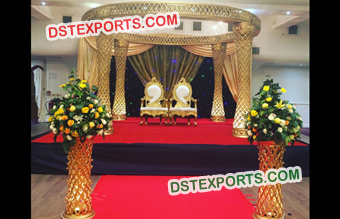 Diamond Cut Pillars Ceremony Mandap