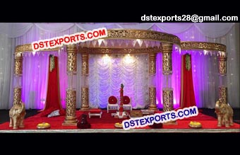 Crystal Fiber Wedding Mandap