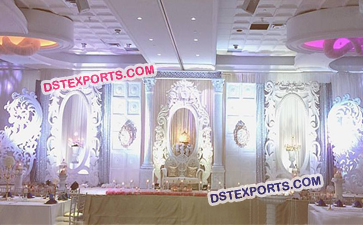 Beautiful White Wedding Stage Set