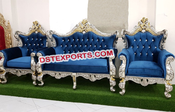 Silver Gold Sofa Set For Muslim Wedding