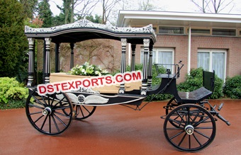 Horse Drawn Funeral Carriage Buggy English Style