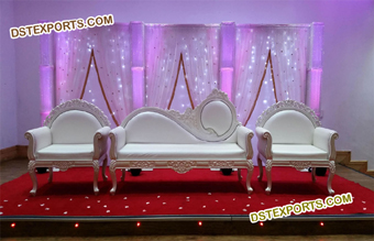 White Wedding Sofa Set