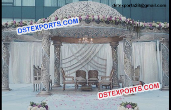 White theme Wedding Mandap