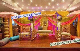 Mehndi Stage Decoration For Muslim Wedding
