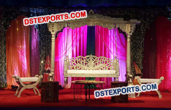 Heavy Carved Decor Swing Jhula For Muslim Wedding