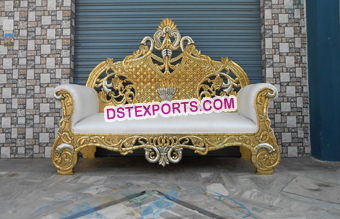 Brass Metal Craved Sofa For Muslim Wedding