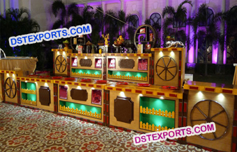 Stylish Food Counters For Punjabi Wedding