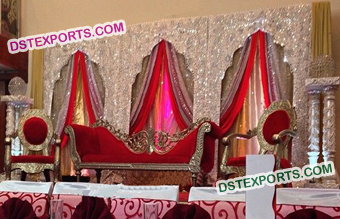 Embrodried Arch Backdrop Set For Indian Wedding