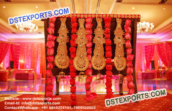 Embrodried Jewellery Backdrop For Indian Wedding