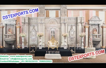 Elegance Fiber Asian Wedding Stage Decor Set