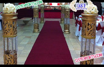 Acrylic Asian wedding Walk Way Columns