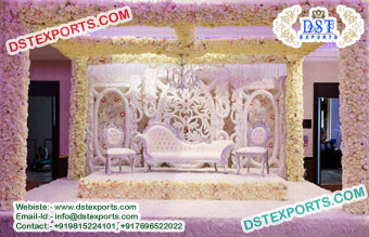 Australian Wedding Floral Theme Stage Decoration