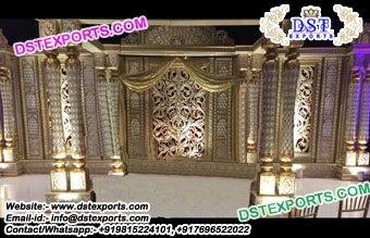 Fantastic Fiber Hand-Carved Mandap for Sale