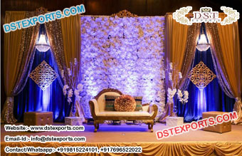Floral Backdrop Decoration Wedding Stage 2018
