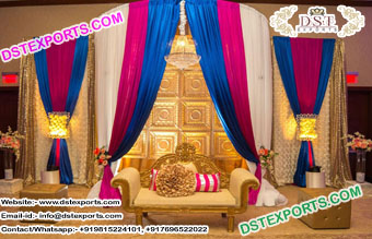 Buy Golden Theme Reception Stage Set