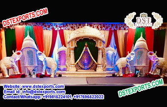 Grand Wedding Fiber Stage Setup