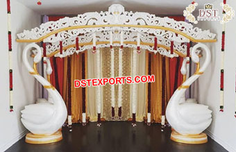 Designer Indian wedding Swan Mandap