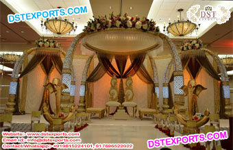 Classical Wedding Elephant Trunk Pillar Mandap