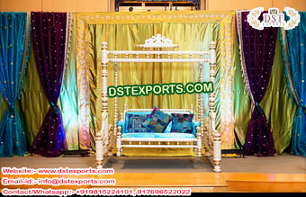 Gujarati Wedding Graba Night Swing Decoration