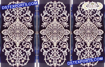 Heavy  Embroidered Backdrops for Mehndi Function