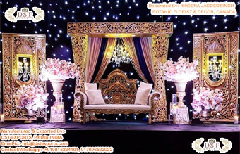 Dazzling Delizio Pillars Wedding Stage Canada