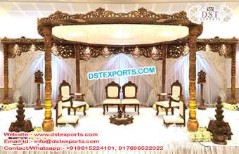 Exclusive Wooden Handicraft Wedding Mandap