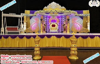 Grand South Indian Wedding Crown Mandap